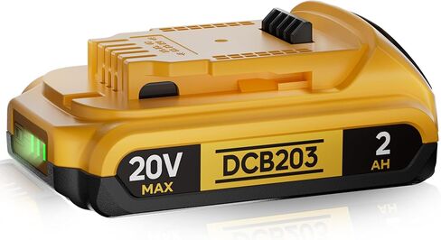 بديل 2 Ah لاستبدال بطارية Dewalt 20 فولت متوافق مع أدوات وشواحن بطارية DaWalt ​​20V MAX (DCB200/DCB204/DCB206 إلخ) عبوة واحدة in Kuwait