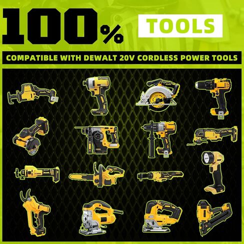 VANON Replacement for Dewalt 20V Max Battery, 20V 5Ah Replacement Battery Compatible with Dewalt 20V Battery Tools and Chargers DCB180 DCB181 DCB182 DCB201 DCB201-2 DCB200 DCB200-2 DCB204-2, 2 Pack in Saudi Arabia