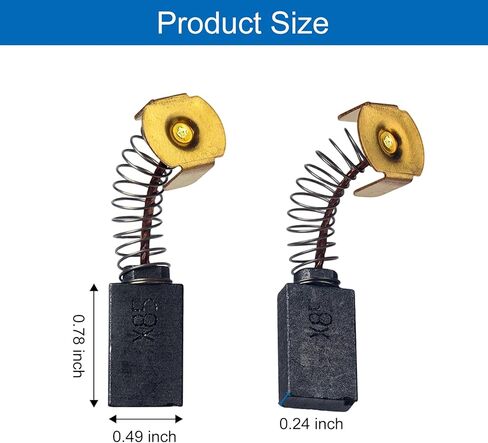 4 Pack 1619X08020 Carbon Brushes Replacement Fits for Bosch Skil HD77 - S77 CIR SAW, Replaces 1619X01351, 2610320301, 2610912980, 1619X07410, 2610320391 in Saudi Arabia