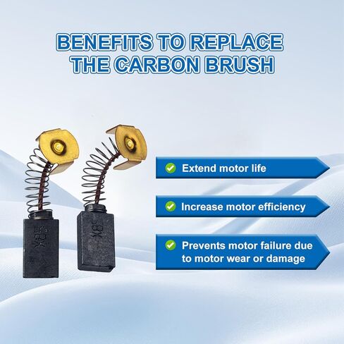 4 Pack 1619X08020 Carbon Brushes Replacement Fits for Bosch Skil HD77 - S77 CIR SAW, Replaces 1619X01351, 2610320301, 2610912980, 1619X07410, 2610320391 in Saudi Arabia