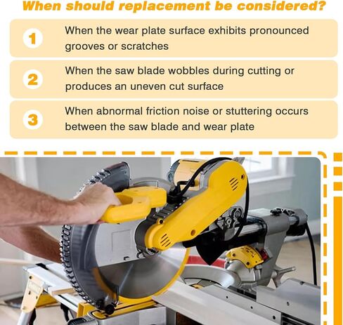 لوحة ارتداء 618192-00 متوافقة مع DeWalt DW718 DWS780 DWS782 DWS779 DW718-AR DW718-B2 DWS779 DWS780-AR DWS780-B2 لاستبدال 618192-00 in Kuwait