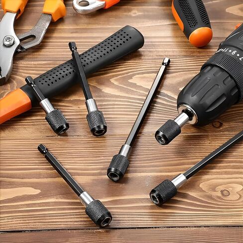 3 PCS Drill Bit Extension Quick Release Screwdriver Bit Holder 2.36" 4" 6" 1/4 inch Hex Shank Drill Bit Extender Magnetic Bit Extension Adapter Set for Power Screwdriver Drill Impact Driver in Kuwait