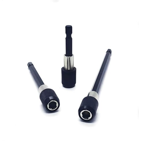 3 PCS Drill Bit Extension Quick Release Screwdriver Bit Holder 2.36" 4" 6" 1/4 inch Hex Shank Drill Bit Extender Magnetic Bit Extension Adapter Set for Power Screwdriver Drill Impact Driver in Kuwait