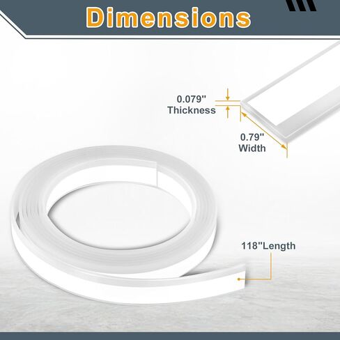 118" Splinter Guard Replacement Strip for Festool Track Saw Guide,Track Saw Splinter Guard for FS/2, 1400/2, FS-SP 5000, FSK Guide Rails Tape Accessories,White in Kuwait