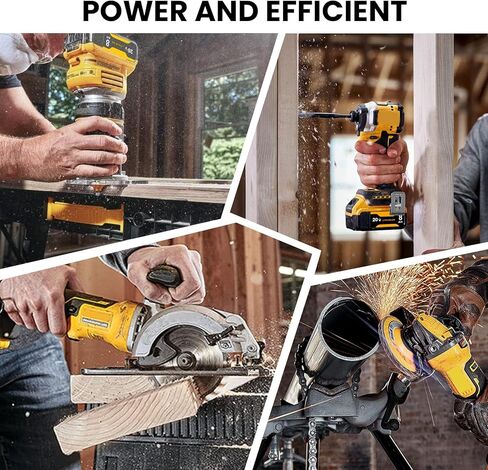 20V 8.0Ah Battery Replacement for Dewalt 20V MAX Battery and DCB112 Charger Combo,Compatible with DCB200 DCB201 Series Power Tools in Kuwait