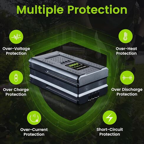 ترقية 5.0Ah بديلة لبطارية Greenworks 80V GBA80200 GBA80250 GBA80300 GBA80400 GBA80500، متوافقة مع أدوات الطاقة اللاسلكية Greenworks 80V in Kuwait