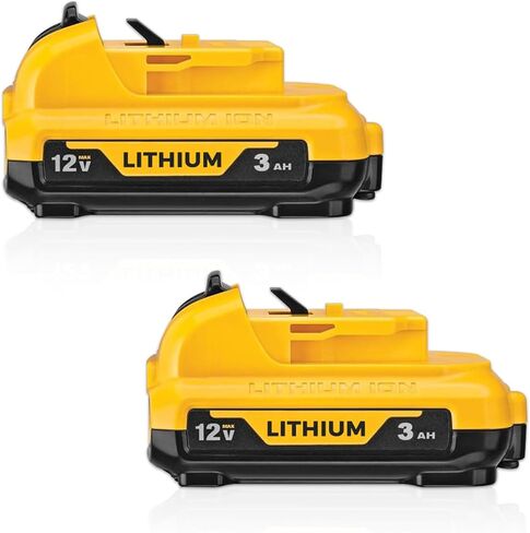 1 Pack DCB120 3.0Ah Battery Replacement for Dewalt 12V Battery Lithium ion DCB121 DCB123 DCB125 DCB124 DCB127 DCB122 Power Tools and Chargers Battery Pack in Kuwait