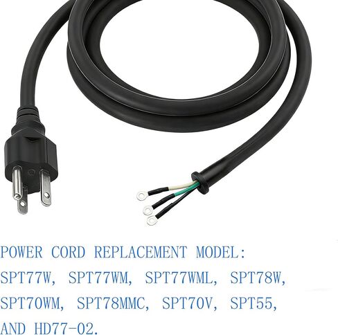 95104L 8.2ft Heavy-Duty 3-Wire 3-Prong Power Tool Replacement Cord for Circular Saw, Universal Fit for Spiral Drive & Worm Gear Drive Saws in Kuwait