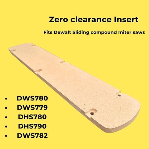إدراج صفر التخليص 2-PACK | متوافق مع مناشير ديوالت المنزلقة المترية DHS780، DHS790، DWS779، DWS782 وDWS 780 منشار ديوالت المتري | متين وآمن | ملحقات منشار ميتري in Kuwait