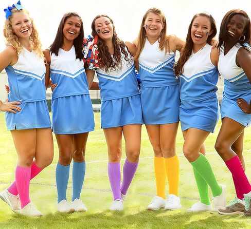 ROLVNHTV 6 Pairs Slouchy Socks Women Slouch Scrunch Sock Crew Tube Socks Long Casual Knee High Length Stockings in Saudi Arabia