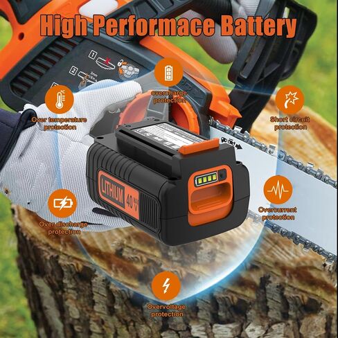 40 Volt 4.0Ah Replacement for Black and Decker 40V Lithium Battery LBX2040 LBXR36 LBXR2036 LST540 LCS1240 in Kuwait