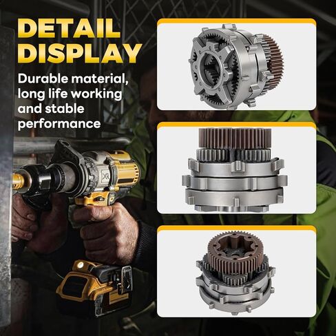 مجموعة تروس مطورة N481798 متوافقة مع 20 فولت DeWalt DCD990 DCD991 DCD995 DCD996 DCD998 مثقاب لاسلكي بدون فرشاة/مثقاب مطرقي in Kuwait