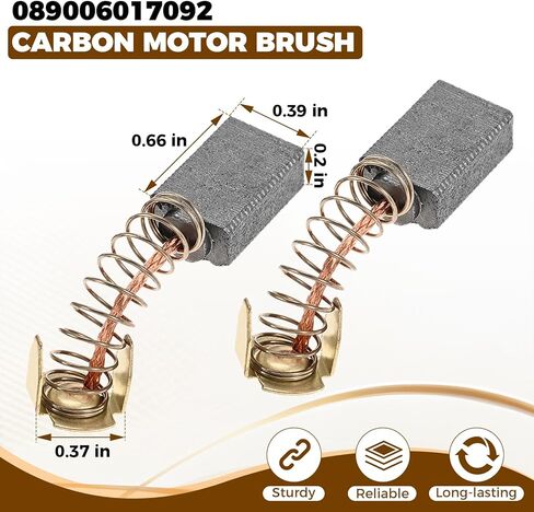 2 PCS 89006017092 Carbon Motor Brush, Compatible with Ridgid Ryobi Tile/Miter Saw Motor Brush R4040 R4041S TS1344 TS1345 in Kuwait