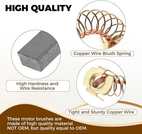 2 PCS 89006017092 Carbon Motor Brush, Compatible with Ridgid Ryobi Tile/Miter Saw Motor Brush R4040 R4041S TS1344 TS1345 in Kuwait