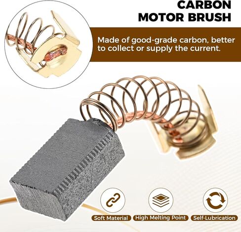 2 PCS 89006017092 Carbon Motor Brush, Compatible with Ridgid Ryobi Tile/Miter Saw Motor Brush R4040 R4041S TS1344 TS1345 in Kuwait