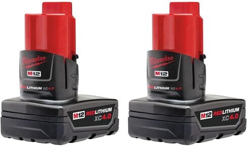 Milwaukee M12 12-Volt Lithium-Ion XC Extended Capacity 4.0 Ah Battery Pack (2-Pack) in Kuwait