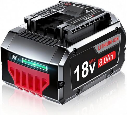 بطارية عالية الطاقة 8.0 أمبير في الساعة بديلة لبطارية بوش 18 فولت GBA18V40 GBA18V80 BAT609 BAT612، متوافقة مع أدوات الطاقة اللاسلكية بوش 18 فولت in Kuwait