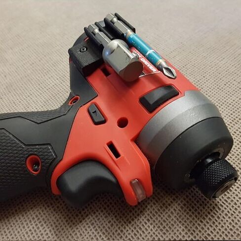 2-Side Bit Holder Compatible with Milwaukee M12 Fuel 2553-20 Hex Impact Driver – Durable, Easy Installation – Left & Right Parts, Holds 4 Bits in Kuwait