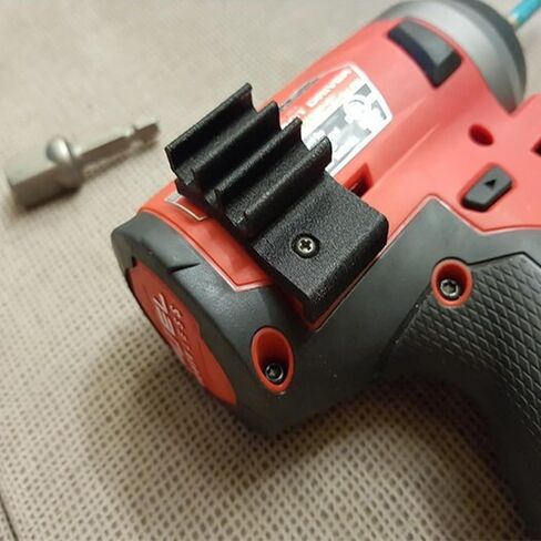 2-Side Bit Holder Compatible with Milwaukee M12 Fuel 2553-20 Hex Impact Driver – Durable, Easy Installation – Left & Right Parts, Holds 4 Bits in Kuwait
