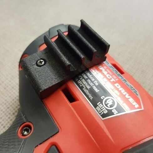 2-Side Bit Holder Compatible with Milwaukee M12 Fuel 2553-20 Hex Impact Driver – Durable, Easy Installation – Left & Right Parts, Holds 4 Bits in Kuwait