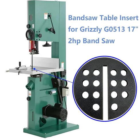 Zero Clearance Insert Compatible with Grizzly G0513, G0514, G0515, 17" 2HP Band Saw Table Insert in Kuwait