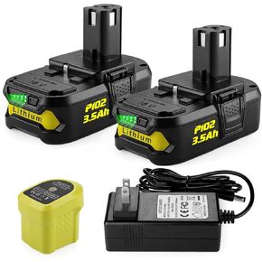 18V 8000mAh تبديل البطارية ل Ryobi 18v بطارية P102 P103 P104 P105 P107 P108 P109 P190 P191 P122 in Kuwait