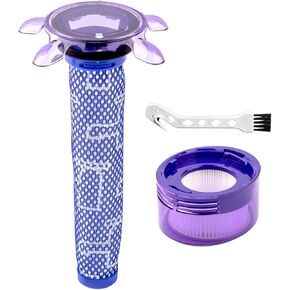 (3 عبوات) مجموعات بديلة محمولة للسيارة والقارب لمرتبة Dyson V8 Animal Extra SV25، SV10، SV11، V8 FOCUS، V7 SV37، قطعة بديلة #965661-05&967478-05، 1 فلتر مسبق، 1 فلتر لاحق، 1 فرشاة تنظيف in Kuwait