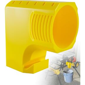 محول منفذ الغبار متوافق مع منشار الطاولة DeWalt DWE7485، ملحق تجميع الغبار للتركيب بدون أدوات مع تصميم معلق للدلو، إزالة فعالة للغبار، أصفر in Kuwait