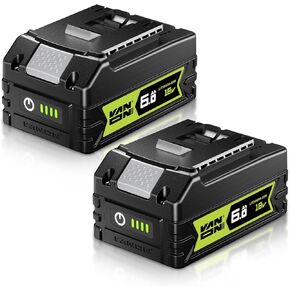 VANON 6.0Ah Lithium Battery Replacement for Bosch 18V Battery BAT609, BAT610G, Compatible with Bosch 18V Chargers and Cordless Power Tools, 2 Pack in Kuwait