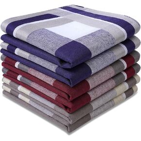 Zenssia Handkerchiefs Mens 100% Cotton Soft 6 Piece Gift Set in Saudi Arabia