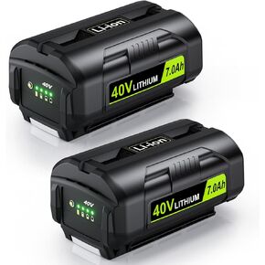 2 Pack 7.0Ah Replacement for Ryobi 40V Battery 40V OP4050 Lithium Battery Compatible with Battery,OP4040,OP4040A1,OP40401,OP40404,OP4050A,OP40501,OP4060,OP4060A,OP40601,OP4075A 40V Power Tools in Kuwait