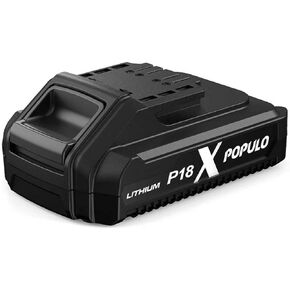 Populo 18V (20V MAX) Lion Battery 2.0Ah P18, PBP-2000، فقط لطراز Brad Nailer PCSG-20 in Kuwait