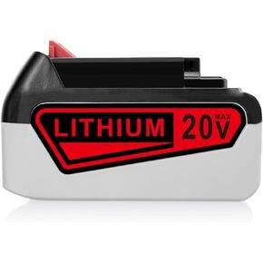 FirstPower 6.0Ah Replace for Black and Decker 20V Lithium Battery | 1Pack, Compatible with Black Decker 20V Battery LBXR20, LBX20, LBXR20B-2, LB2X4020, LB2X4020-OPE, Fit for LST300, LST220 in Kuwait