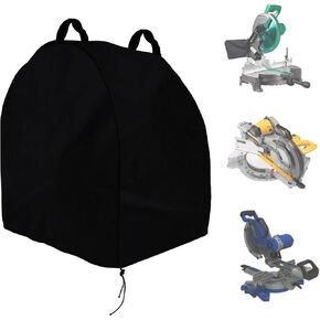 Klmnop Miter Saw Cover, Waterproof & Dustproof Oxford Cloth 28.3''L x 24''W x 28.3''H Portable Protective Cover with Handle for Most Miter, Planers, Machine Tools(Black) in Kuwait