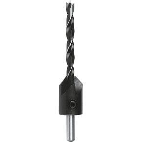 Fisch Countersink Wood Drill Combo – 1/4" / 6mm Brad Point Drill with Adjustable Countersink, Includes Hex Key, FSH-137047, Made in Austria in Kuwait
