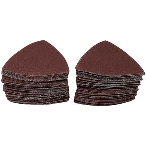 3-1/2 Inch Sandpaper Oscillating Sanding Pads, Triangular Grits Hook and Loop Multitool Sandpaper, Pack of 100, 20 of Each 60/80/100/120/240 in Kuwait