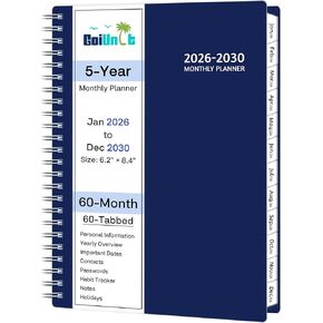 Planner 2024-2025 ، Academic Weekly ＆ مخطط شهري ، 7.95 "× 9.7" ، يوليو 2024-يونيو 2025 ، غطاء مرن ، ورق سميك ، سلك دوامة ، جيب داخلي in Kuwait