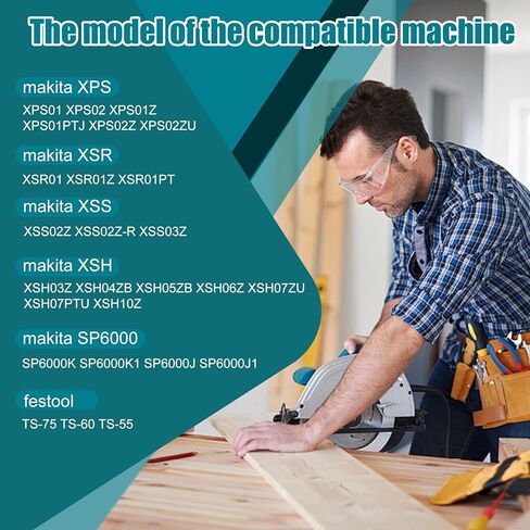 194368-5 110" Track saw Guide Rail for Makita.Includes 2 * 55" makita Guide Rail, 2 Rail Connectors, Guide Rails Strip Bar and guide rail bag.Made of aviation-grade aluminum, it is unlikely to deform in Kuwait