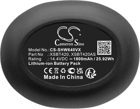 1800mAh Replacement Battery for Shark WS640, WS640AE, WS642, WS642AE, WV401BL, WV401PK, WV403BR XSBT420, XSBT420AS, XSBT420UK, WV410GN, WS640BL, WV410PR, WV403BR in Kuwait