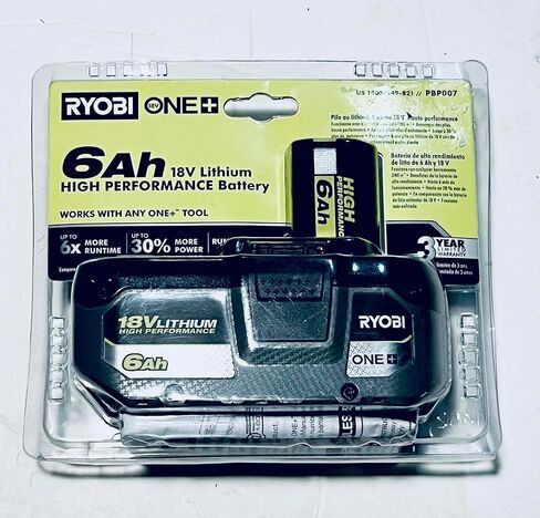 Ryobii PBP007 One+ 18 Volt 6.0Ah High Performance HP Lithiumm Ionn Battery in Kuwait
