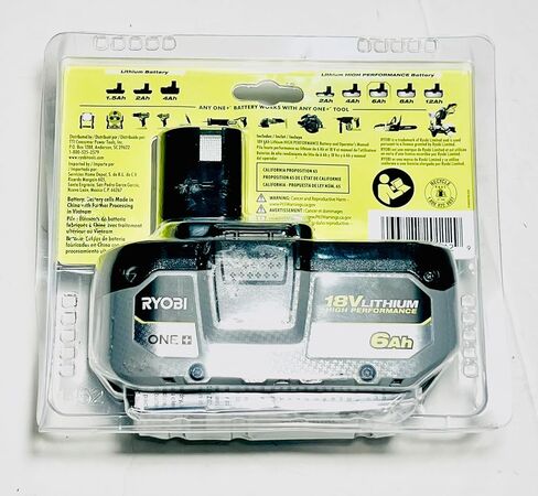 Ryobii PBP007 One+ 18 Volt 6.0Ah High Performance HP Lithiumm Ionn Battery in Kuwait