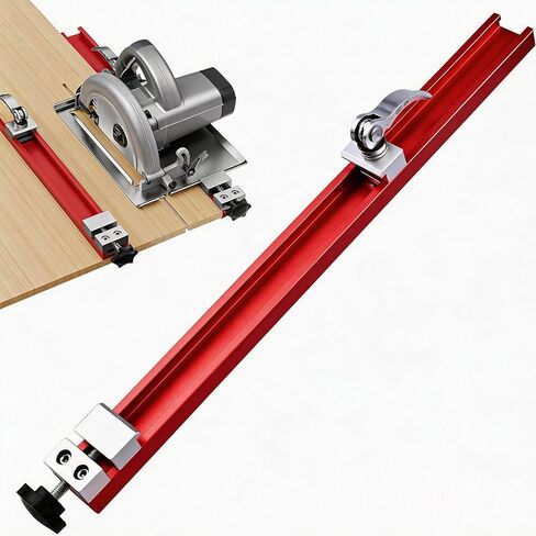 Adjustable Circular Saw Guide Rail for 12-Inch Saw, Precision Aluminum Cutting Base Guide Specifically for Woodworking, Milling, and DIY Tasks in Kuwait