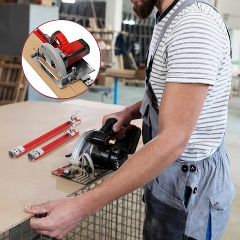 Adjustable Circular Saw Guide Rail for 12-Inch Saw, Precision Aluminum Cutting Base Guide Specifically for Woodworking, Milling, and DIY Tasks in Kuwait