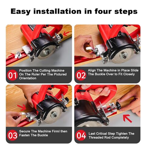 Adjustable Circular Saw Guide Rail for 12-Inch Saw, Precision Aluminum Cutting Base Guide Specifically for Woodworking, Milling, and DIY Tasks in Kuwait