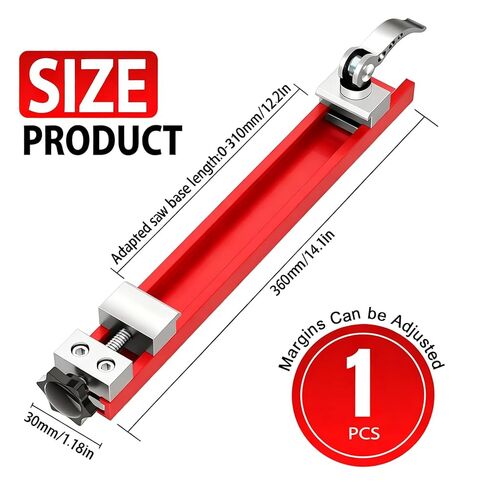 Adjustable Circular Saw Guide Rail for 12-Inch Saw, Precision Aluminum Cutting Base Guide Specifically for Woodworking, Milling, and DIY Tasks in Kuwait
