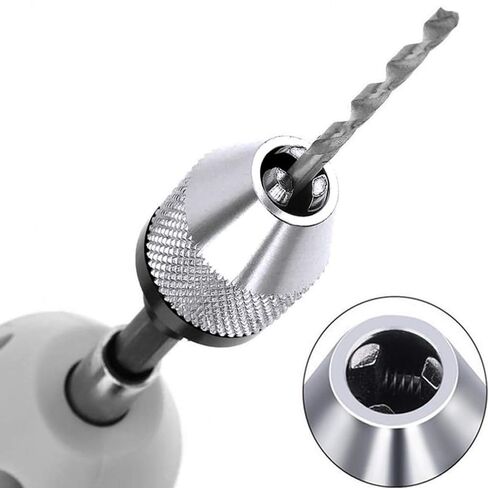 2 Pcs 1/4 Inch Hex Shank Keyless Drill Chuck Bit Fast Change Converter Extension Screwdriver Drill Adapter Impact Drill Tool 0.3-6.5 mm 0.3-3.6 mm in Kuwait