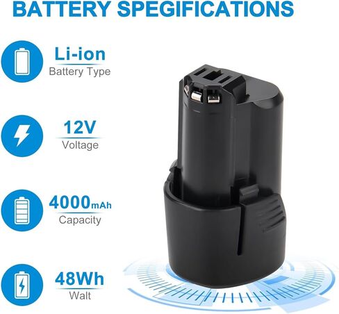 12V 4000mAh Li-ion Battery for Dremel B815-01 B816-01, Compatible with Dremel 8260 8250 8240 Cordless Tools in Kuwait