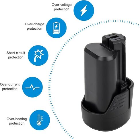 12V 4000mAh Li-ion Battery for Dremel B815-01 B816-01, Compatible with Dremel 8260 8250 8240 Cordless Tools in Kuwait