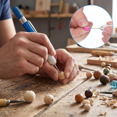 Thinp 21 Pcs Metric Micro Drill Bit Set, Pin Vise Hand Drill Manual HSS Twist Micro Drills Bits with Mini Pin Vise & Plastic Case Hand Jewelry Drilling Tool for Wood Jewelry DIY in Kuwait