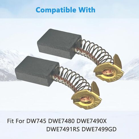 4 قطعة 5140033-19 فرشاة منشار الطاولة مناسبة لقطع غيار DW745 DWE7480 DWE7490X DWE7491RS DWE7499GD in Kuwait